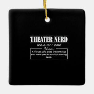 Actress Nerd Definition Stage Acter Lovers Actor Ceramic Ornament
