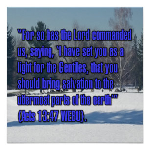 Acts 13:47 WEBU Poster