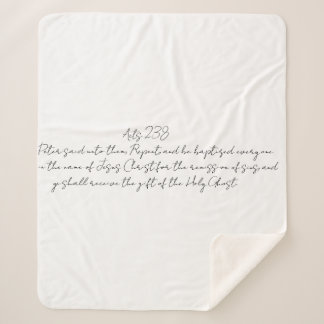 Acts 2:38 Blanket Jesus Name Pentecostal 