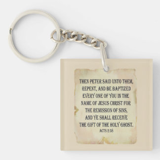 Acts 2:38 Keychain for Apostolic Bible Believers.