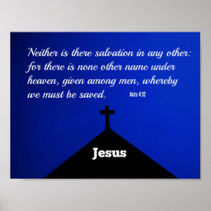 Acts 4:12 Neither is there salvation in any other Poster