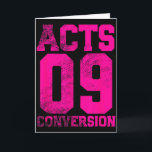 Acts 9 Conversion Bible Chapter Jersey Design  Card<br><div class="desc">Acts 9 Conversion Bible Chapter Jersey Design</div>