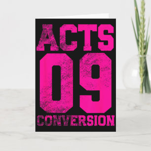 Acts 9 Conversion Bible Chapter Jersey Design  Card