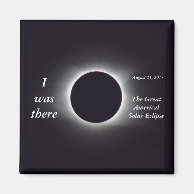 Actual 2017 Solar Eclipse Image Magnet (Front)