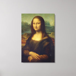 Actual Size of Mona Lisa painting in wrap canvas Print
