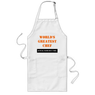 Actual Taste May Vary Long Apron