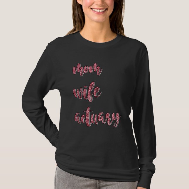 Actuary Actuaries Spreadsheet Risk Analysis Statis T-Shirt (Front)