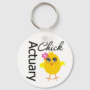 Actuary Chick Key Ring