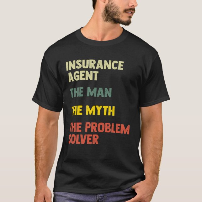 Actuary & Insurance Broker Insurance Agent T-Shirt (Front)