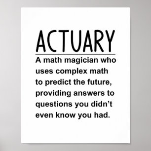 Actuary Poster