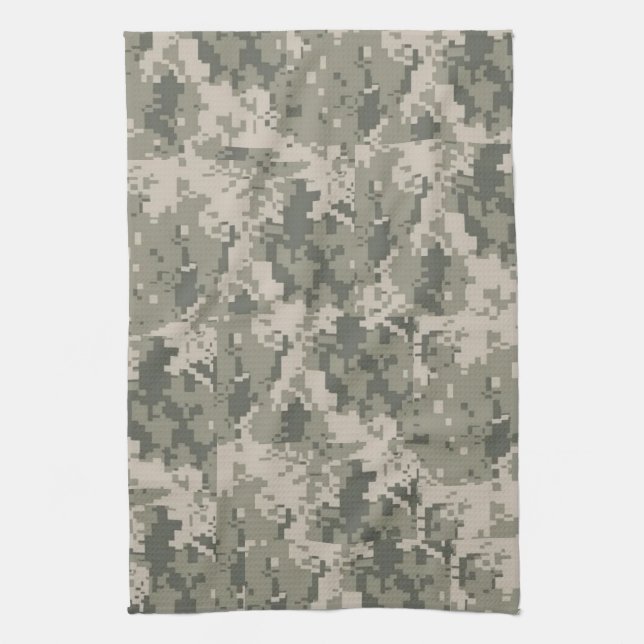 ACU Camo Camouflage Digital Kitchen Dish Towel (Vertical)