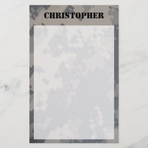 ACU Camo Personalised Stationary Stationery