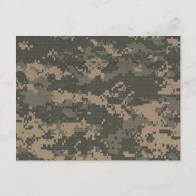 ACU Digital Camo Camouflage Postcard (Front)