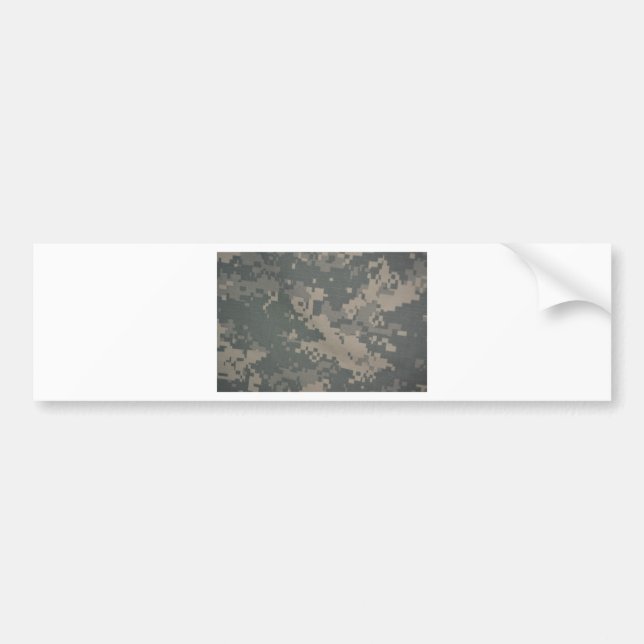 Acu Pattern Camouflage Troops Digital Art Peace Bumper Sticker (Front)