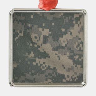 Acu Pattern Camouflage Troops Digital Art Peace Metal Tree Decoration