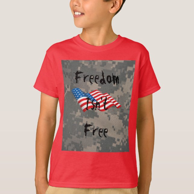 Acu Pattern Camouflage Troops Digital Art Peace T-Shirt (Front)