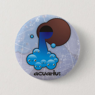 Acuarius buttom 6 cm round badge