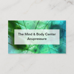 Acupressure And Acupressurist Design Business Card