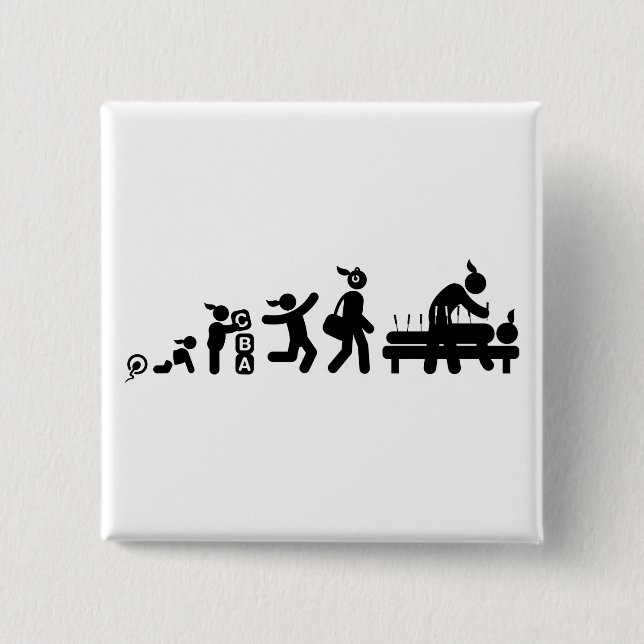 Acupuncture 15 Cm Square Badge (Front)