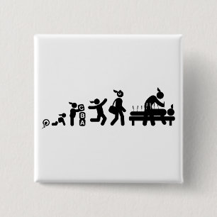 Acupuncture 15 Cm Square Badge