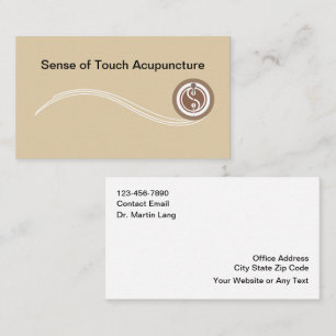 Acupuncture Alternative Chinese Medicine Business Card