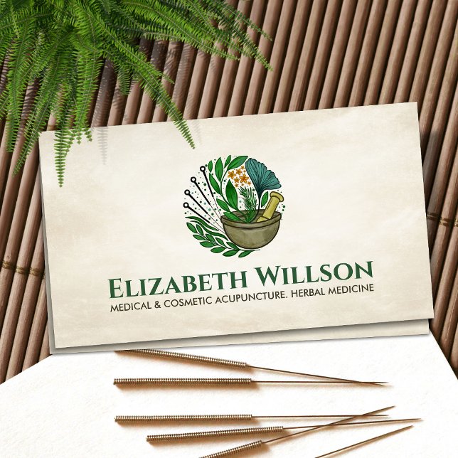 Acupuncture and Herbal Medicine Business Card (Creator Uploaded)