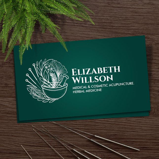 Acupuncture and Herbal Medicine Business Card (Creator Uploaded)
