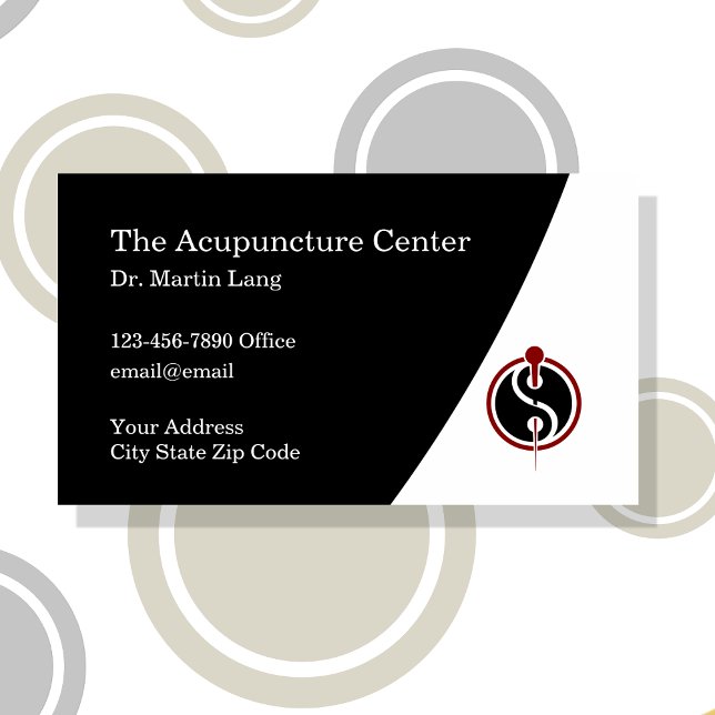Acupuncture Appointment Medical Business Cards (Creator Uploaded)