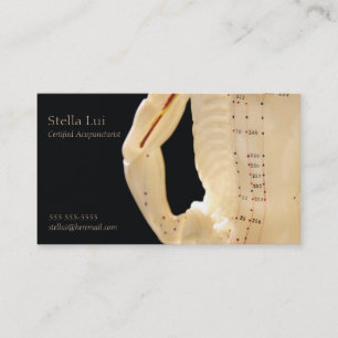 Acupuncture back business card
