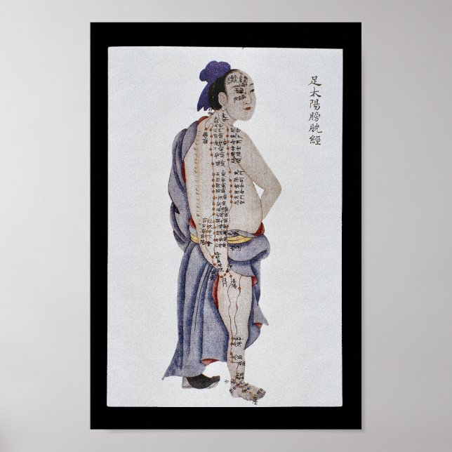 Acupuncture Bladder Meridian Foot Taiyang Poster (Front)