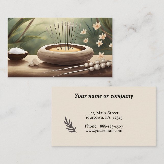 Acupuncture Business Card (Front/Back)