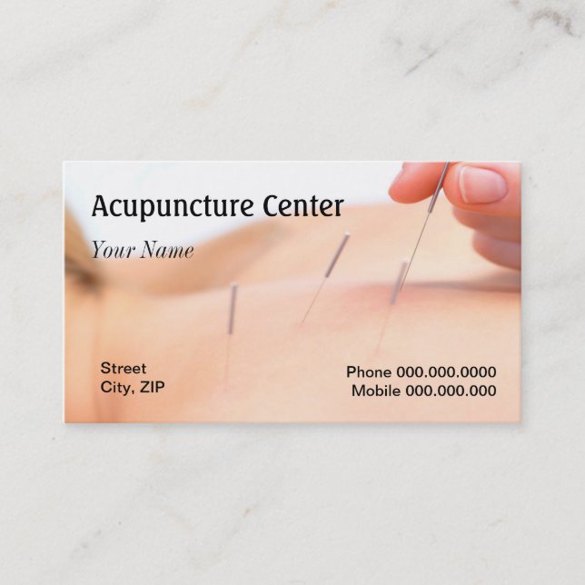Acupuncture Business Card (Front)