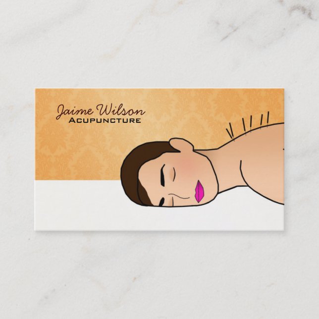 Acupuncture business cards (Front)