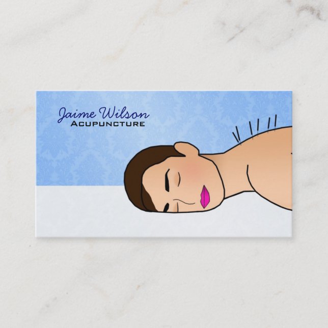Acupuncture business cards (Front)