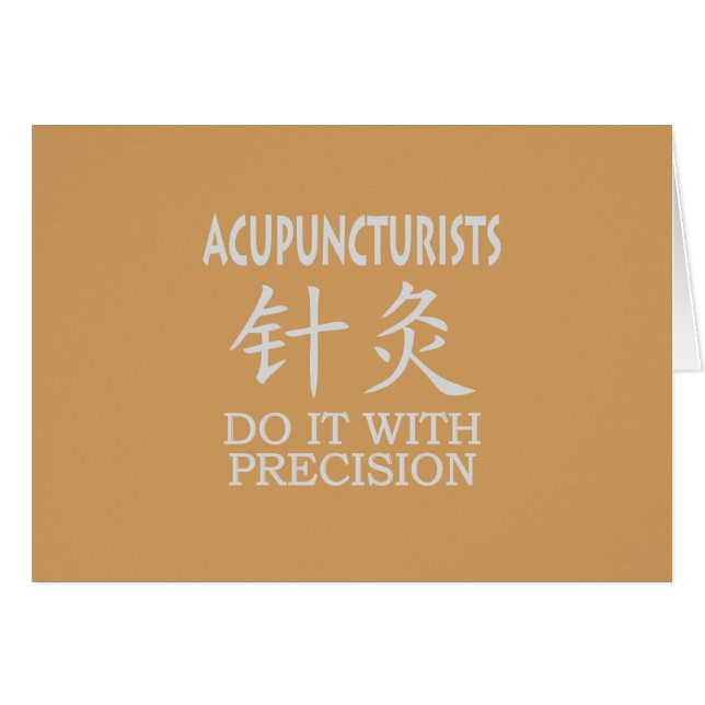 Acupuncture Chinese Symbol (Front Horizontal)