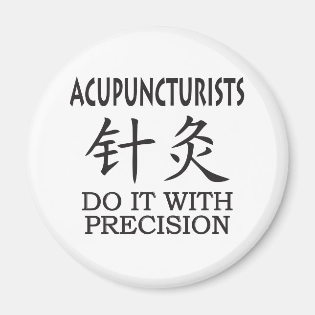 Acupuncture Chinese Symbol Magnet (Front)