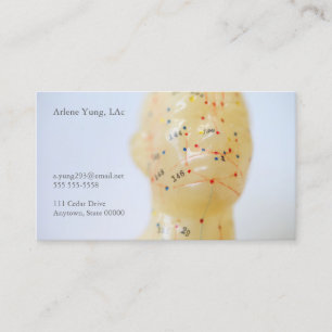 Acupuncture face business card