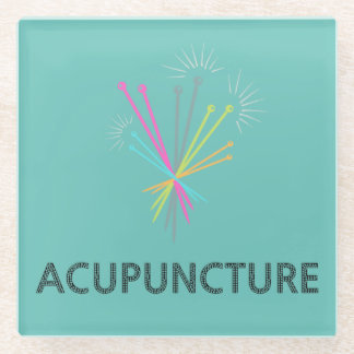 Acupuncture Glass Beneath Glass Coaster