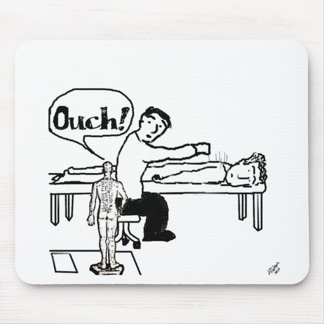 Acupuncture Humour Mousepad (Front)