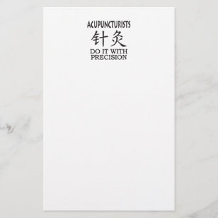 Acupuncture humour stationery