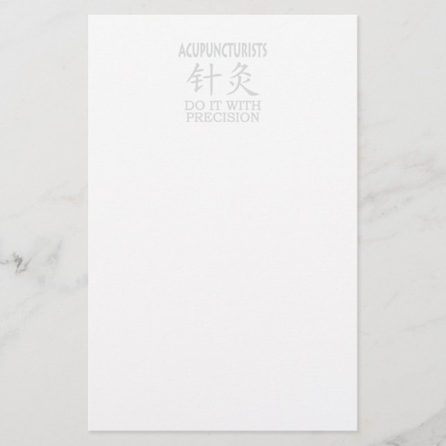 Acupuncture humour stationery (Front)