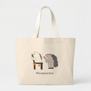 acupuncture large tote bag