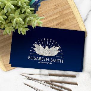 Acupuncture Lotus - Mother of Pearl Business Card