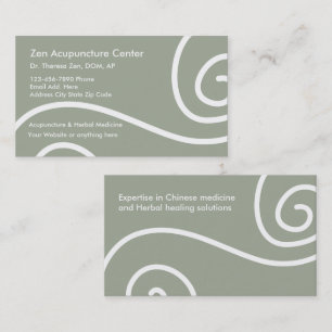 Acupuncture Medical Business Cards
