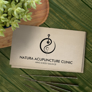 Acupuncture Needle - Yin Yang Business Card