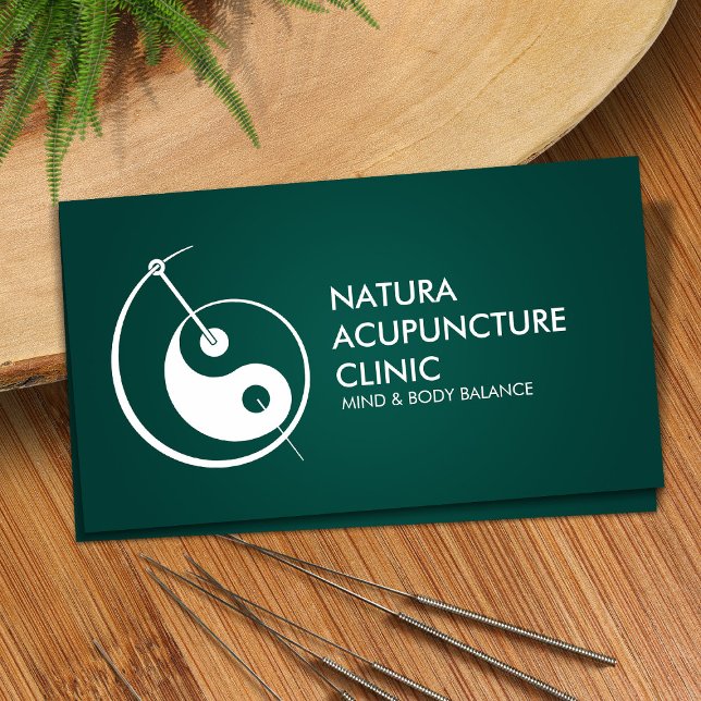 Acupuncture Needle - Yin Yang  Business Card (Creator Uploaded)