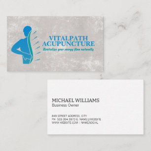 Acupuncture Needles   Eastern Medicine Business Card