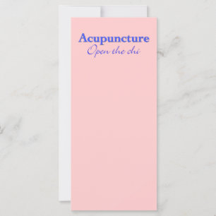 Acupuncture - Open the chi