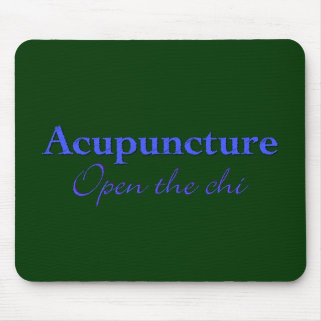 Acupuncture - Open the chi Mouse Mat (Front)