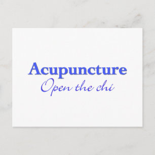 Acupuncture - Open the chi Postcard